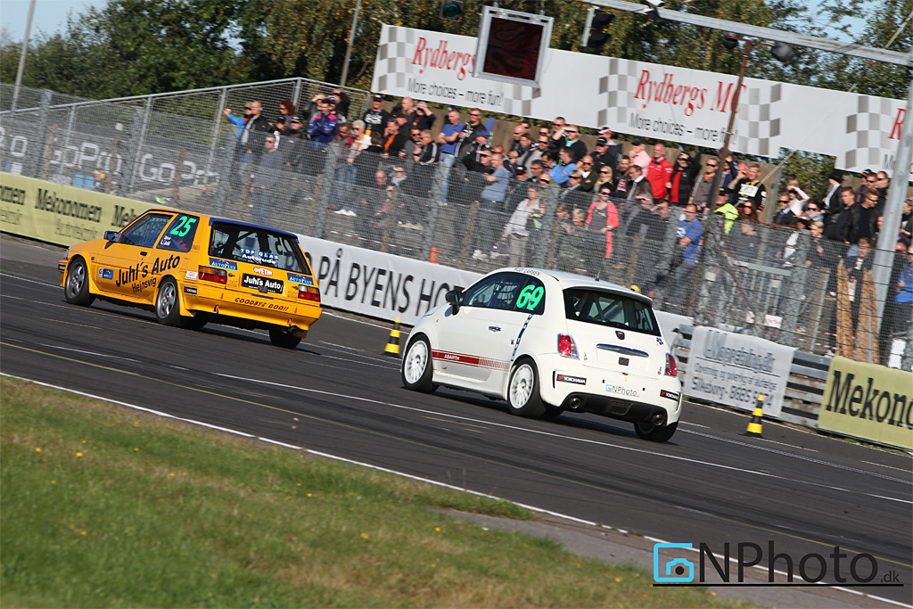 De 2 Oldboys, Leif Juhl (25) og Rudi Larsen (69), dystede gennem en stor del af heat 1
(Foto: CNPhoto.dk)
